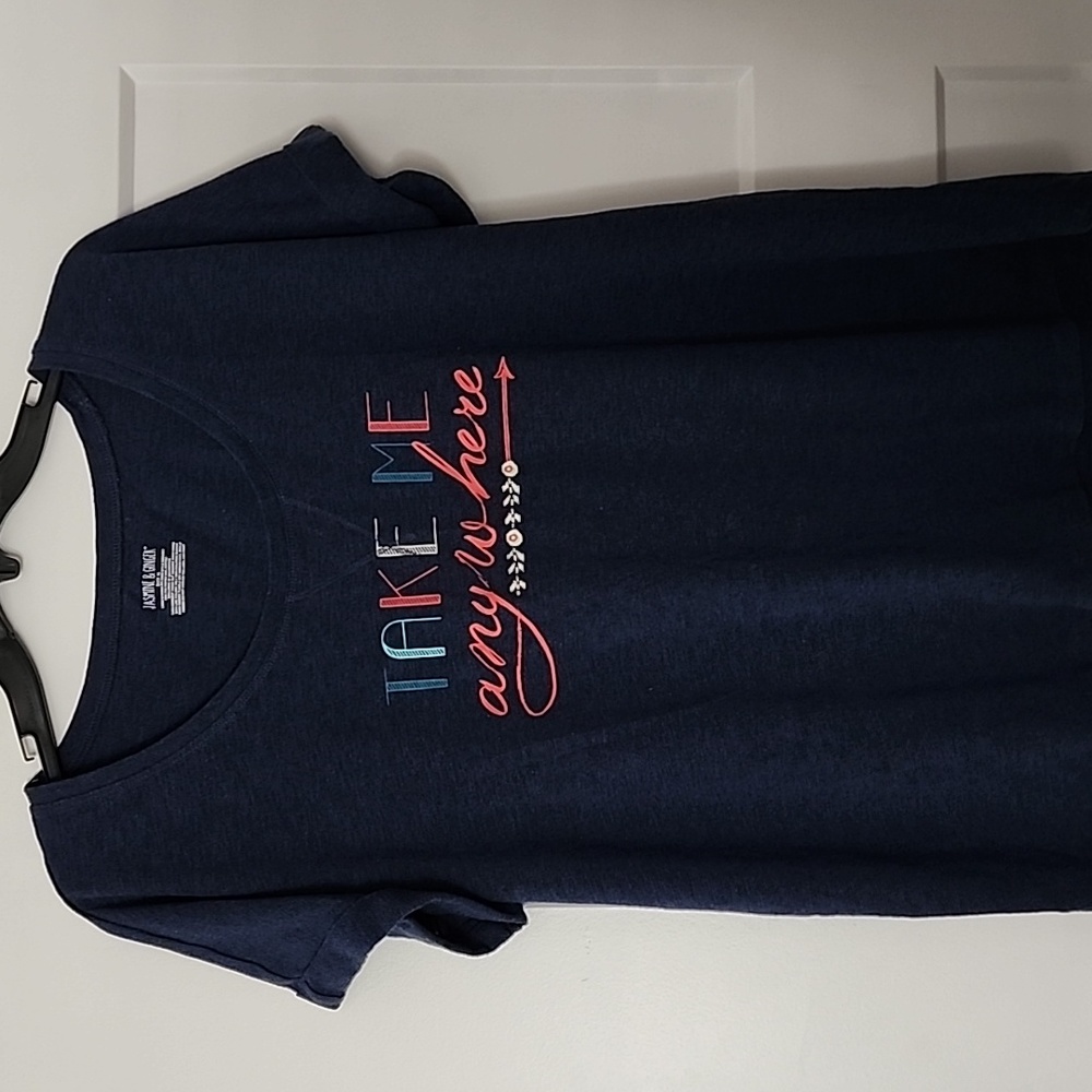 NWOT. Jasmine & Ginger. "Take me anywhere" T-shirt. XL